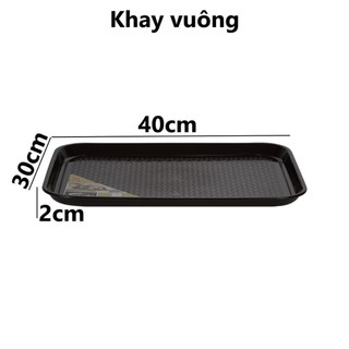 Khay tròn, vuông Hàn Quốc nhựa VIỆT NHẬT - Chống trượt, đựng đồ, phục vụ bưng thức ăn - MS: 5654/ 5655
