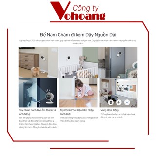 Camera 2K AI Wi-Fi TP-Link TAPO C125 An Ninh Gia Đình, Rõ Nét, Bảo Mật, Đế Nam Châm, Màn Trập Che Cam
