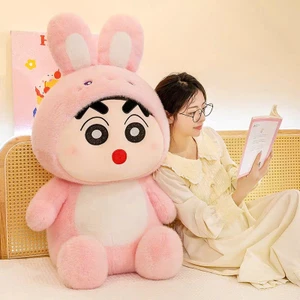 Gấu Bông Shin Bút Chì Cosplay Thỏ Hồng – Thú Nhồi Bông Hoạt Hình Dễ Thương