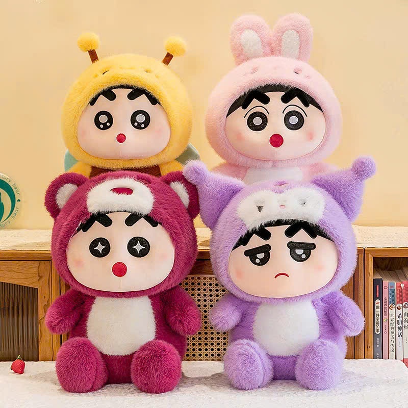 Thú Nhồi Bông Shin Cosplay Gấu Bông Thỏ, Gấu Lotso, Khủng Long, Ong Mềm Mại Dễ Thương Cho Bé