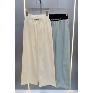 Quần jeans giấy cạp miu xanh dương
