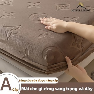Đầu giường nhung sữa dày vỏ bọc giường nhung san hô một mảnh vỏ bảo vệ sang trọng tấm chống trượt