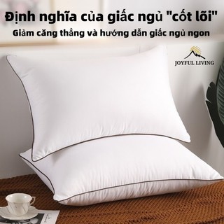 Gối Sọc Bảo vệ cổ để giúp giấc ngủ Gối trong khách sạn 5sao Êm Ái Kháng Khuẩn Mite chống bụi 40*70cm