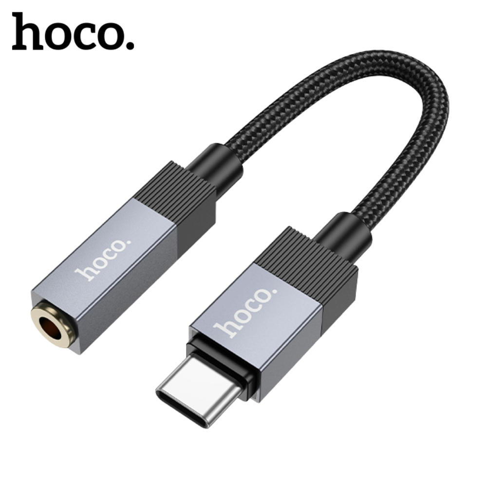 Cáp chuyển đổi type c sang jack 3.5mm Hoco LS32 dây bện kim loại có ...