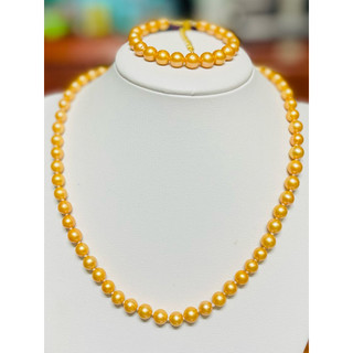 Chuỗi vòng cổ ngọc trai nước ngọt thật tự nhiên dài vc:45,vt:16cm. MS:478 VH