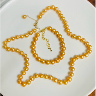 Chuỗi vòng cổ ngọc trai nước ngọt thật tự nhiên dài vc:45,vt:16cm. MS:478 VH