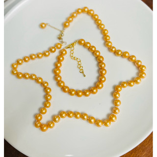Chuỗi vòng cổ ngọc trai nước ngọt thật tự nhiên dài vc:45,vt:16cm. MS:478 VH