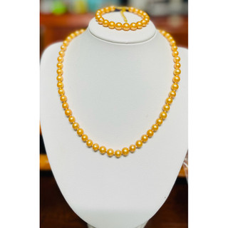 Chuỗi vòng cổ ngọc trai nước ngọt thật tự nhiên dài vc:45,vt:16cm. MS:478 VH