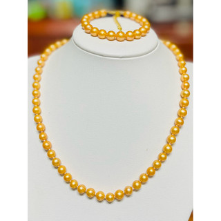 Chuỗi vòng cổ ngọc trai nước ngọt thật tự nhiên dài vc:45,vt:16cm. MS:478 VH