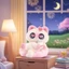 Đồ Chơi Blind Box Hộp Mù Tượng Mèo Xiêm Nhung Nhám Mini Mô Hình Quà Tặng Xinh Xắn🐱MÈO XIÊM HỒNG CUTE