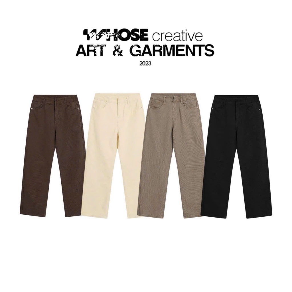 WHOSE x HIM - SLIM FIT KAKI PANTS | Quần kaki form ống suông unisex nam nữ | BigBuy360 - bigbuy360.vn