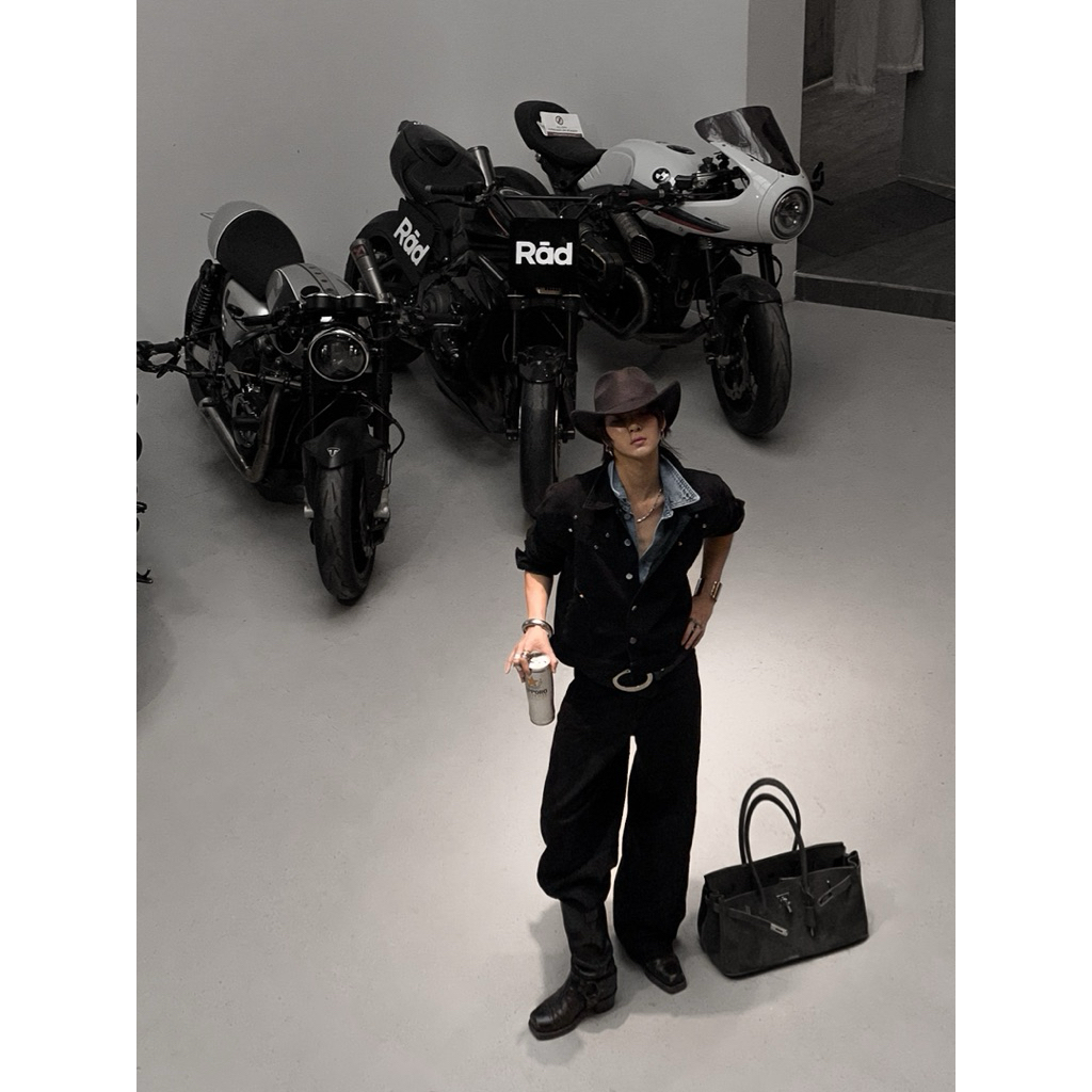 Quần Jeans Wash ống Rộng - THUNDEROUS JEANS TROUSERS / MIDNIGHT