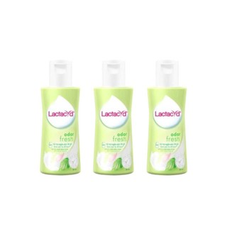 (Quà tặng không bán Lactacyd) Bộ 3 chai Dung Dịch Vệ Sinh Phụ Nữ Lactacyd Odor Fresh Ngăn Mùi Cả 60ml/chai