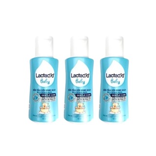 (Quà tặng Lactacyd) Bộ 3 Sữa Tắm Gội Trẻ Em Lactacyd Gentle Care 60ml/chai