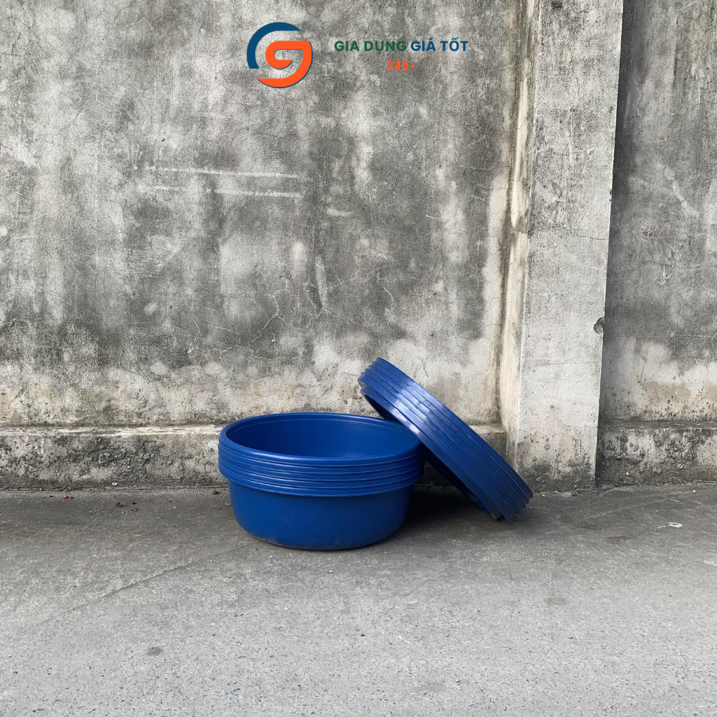 Combo 5 chậu nuôi đuông dừa có nắp, chậu nhựa đường kính 46cm chuyên dùng chăn nuôi