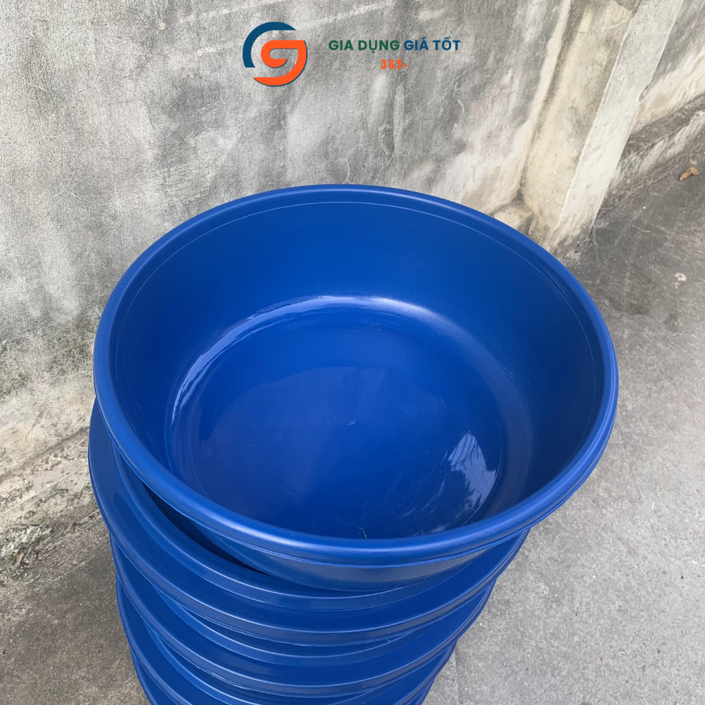 Combo 5 chậu nuôi đuông dừa có nắp, chậu nhựa đường kính 46cm chuyên dùng chăn nuôi