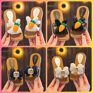 Dép Lê Cao Su Thơm Mềm Stick Thỏ Cà Rốt Đáng Yêu Cho Bé Gái 3 - 10 Tuổi K080