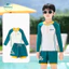 Set bơi bé trai tay dài quần short GREAT