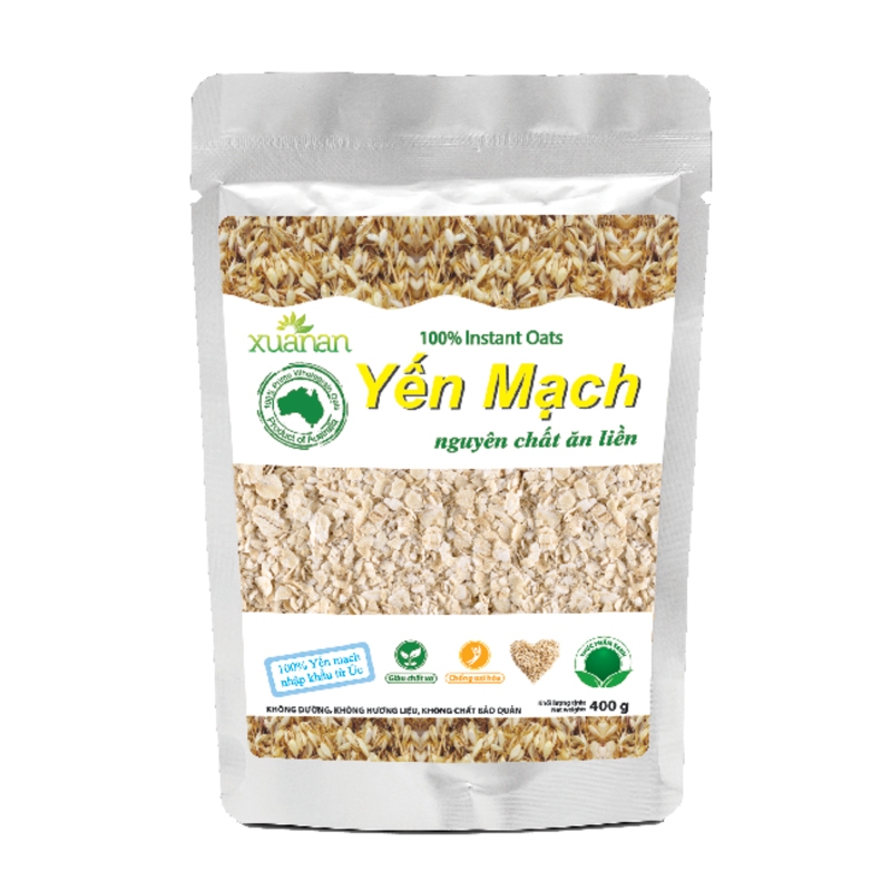 Yến Mạch Nguyên Chất Ăn Liền Xuân An [ko đường] Túi 400G