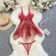 Bộ đồ váy ngủ nữ sexy ren đuôi cá xuyên thấu gợi cảm đầm 2 dây kèm quần lót lọt khe siêu quyến rũ BIKI HOUSE N118 - HCM