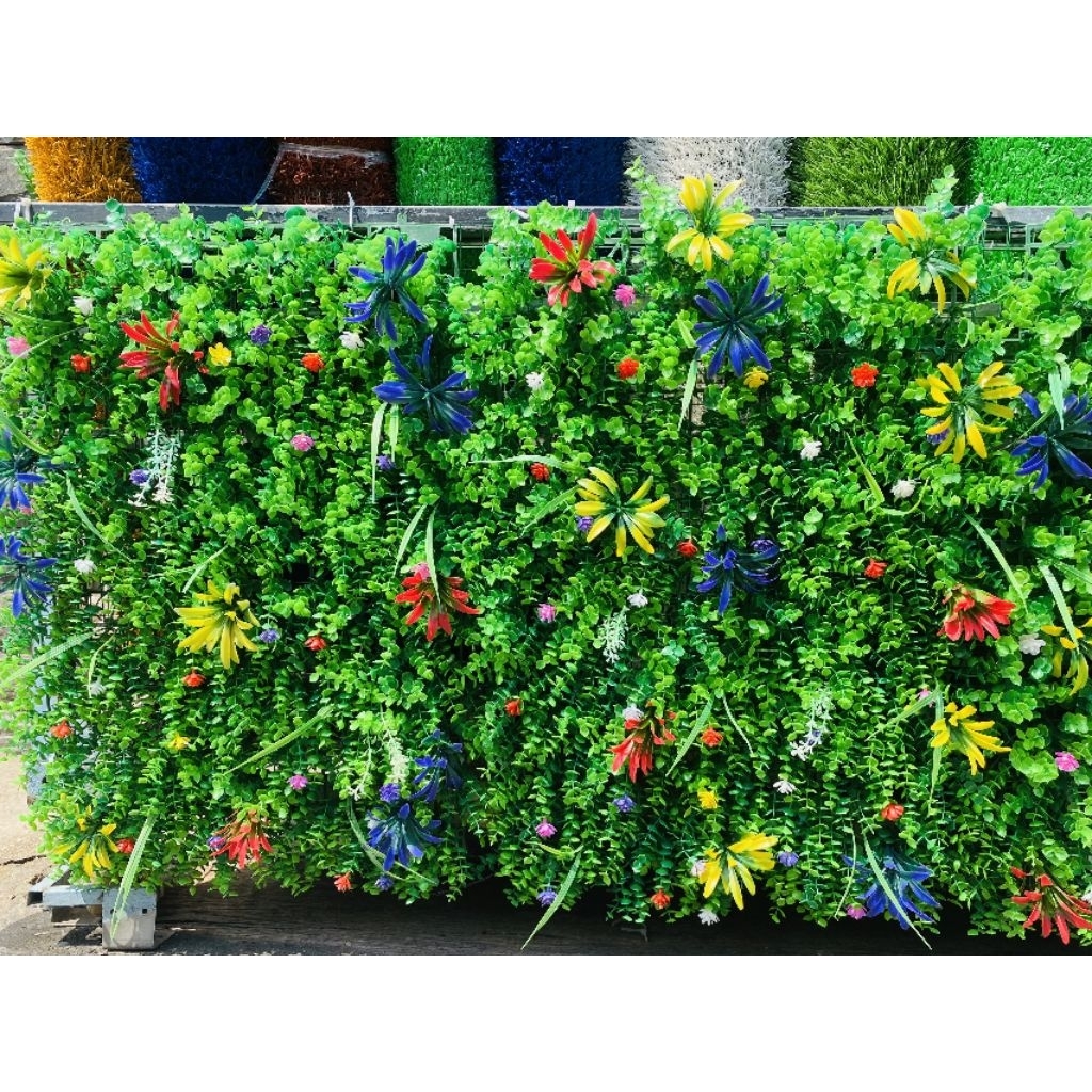 Thảm cỏ tai chuột nhân tạo (40cm x 60cm)  trang trí treo tường, làm backgroud,  decor phòng trang trí nhà