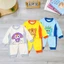 Đồ Bộ Dài thun Lạnh cho Bé TRai, Bé Gái từ 6 -15kg, Vải mềm mát, co giãn, họa tiết dễ thương - D09