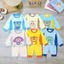 Đồ Bộ Dài thun Lạnh cho Bé TRai, Bé Gái từ 6 -15kg, Vải mềm mát, co giãn, họa tiết dễ thương - D09