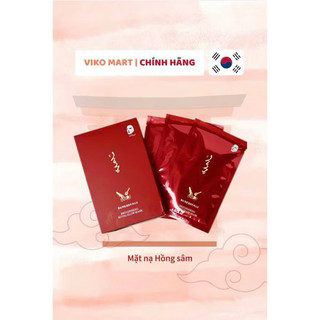 [SET 10 CÁI] MẶT NẠ HỒNG SÂM XOÁ NHĂN- NGĂN NGỪA LÃO HOÁ DA HÀN QUỐC -  HONGCOMESTIC