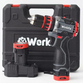 Máy khoan pin WORKFIX WF-ID1016BL, Động cơ Không chổi than, 3 Chức năng 10mm, Có khóa trục, Tặng 24 Phụ kiện