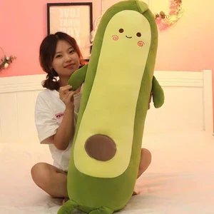 Gối ôm thú nhồi bông trái bơ dễ thương – Gấu bông bơ xanh mềm mại, nhiều kích thước, ôm ngủ êm ái