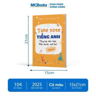 Sách- Tham khảo lớp 11-  Combo Take note Toán, Văn, Anh - Tổng hợp kiến thức hiểu nhanh nhớ lâu