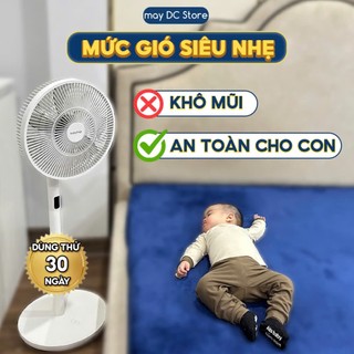 Quạt tích điện thông minh MayDC cho bé,động cơ BLDC chống ồn, tiết kiệm điện, quạt tích điện tối đa 24h