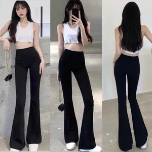 Quần Legging Ống Loe Co Giãn, Cạp Cao, Quần ống loe siêu co giãn Mang lên form siêu ưng tôn dáng vòng hai quyến rũ