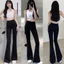 Quần Legging Ống Loe Co Giãn, Cạp Cao, Quần ống loe siêu co giãn Mang lên form siêu ưng tôn dáng vòng hai quyến rũ