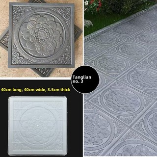 Khuôn đúc gạch lát sân, vườn nhựa pp kích thước 40x40 cm