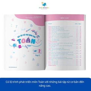 Sách - Tham khảo Lớp 2 - Combo Bài tập Bổ Trợ Nâng Cao Toán Lớp 2 (Tập 1+Tập 2) - Theo Chương Trình Mới Nhất