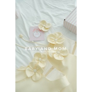Váy Vàng Miuly Mẹ & Bé Laci Kids
