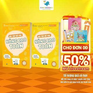 Sách - Tham khảo Lớp 2 - Combo Bài tập Bổ Trợ Nâng Cao Toán Lớp 2 (Tập 1+Tập 2) - Theo Chương Trình Mới Nhất