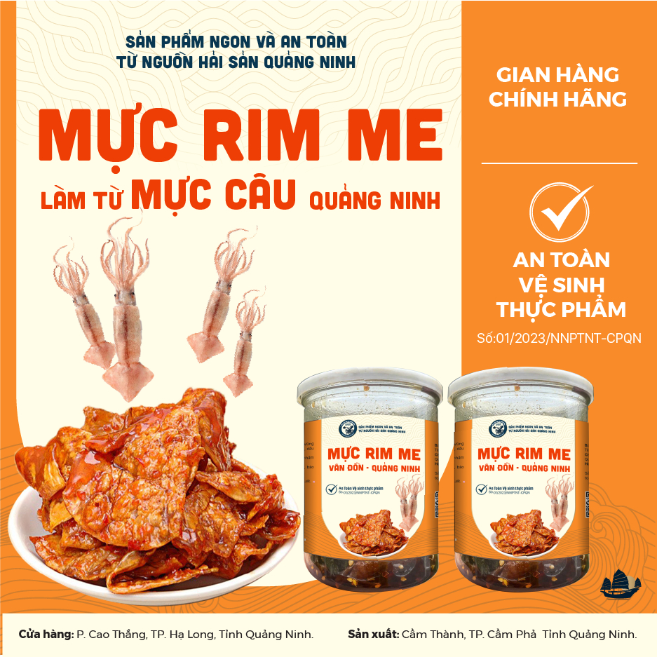 Mực Rim Me Ăn Liền Quảng Ninh [ Mực Câu ] mực ở Vịnh Hạ Long, size đóng ...