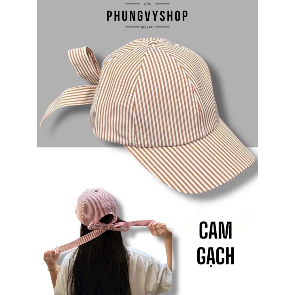 Mũ bucket tai bèo vành lưỡi trai unisex nam nữ phungvyshop-nón / SỌC CỘT SAU BEAU  /