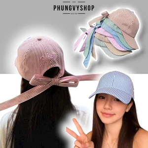Mũ bucket tai bèo vành lưỡi trai unisex nam nữ phungvyshop-nón / SỌC CỘT SAU BEAU /