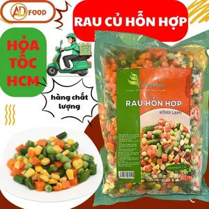 Rau củ hỗn hợp cắt sẵn gói 1kg