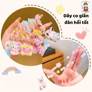 Vòng Cổ 5 Món Hình Sanrio Kèm Khuyên Tai Nhẫn Xinh Xắn Phụ Kiện Trang Trí Có Đèn Phát Sáng Lung Linh Cho Bé
