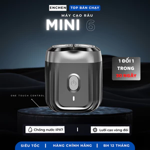 Máy Cạo Râu Nam Enchen Mini 6 - Đầu cạo Từ Tính, Chống Nước IPX7, Cạo Khô Và Ướt, Sạc Nhanh Type C