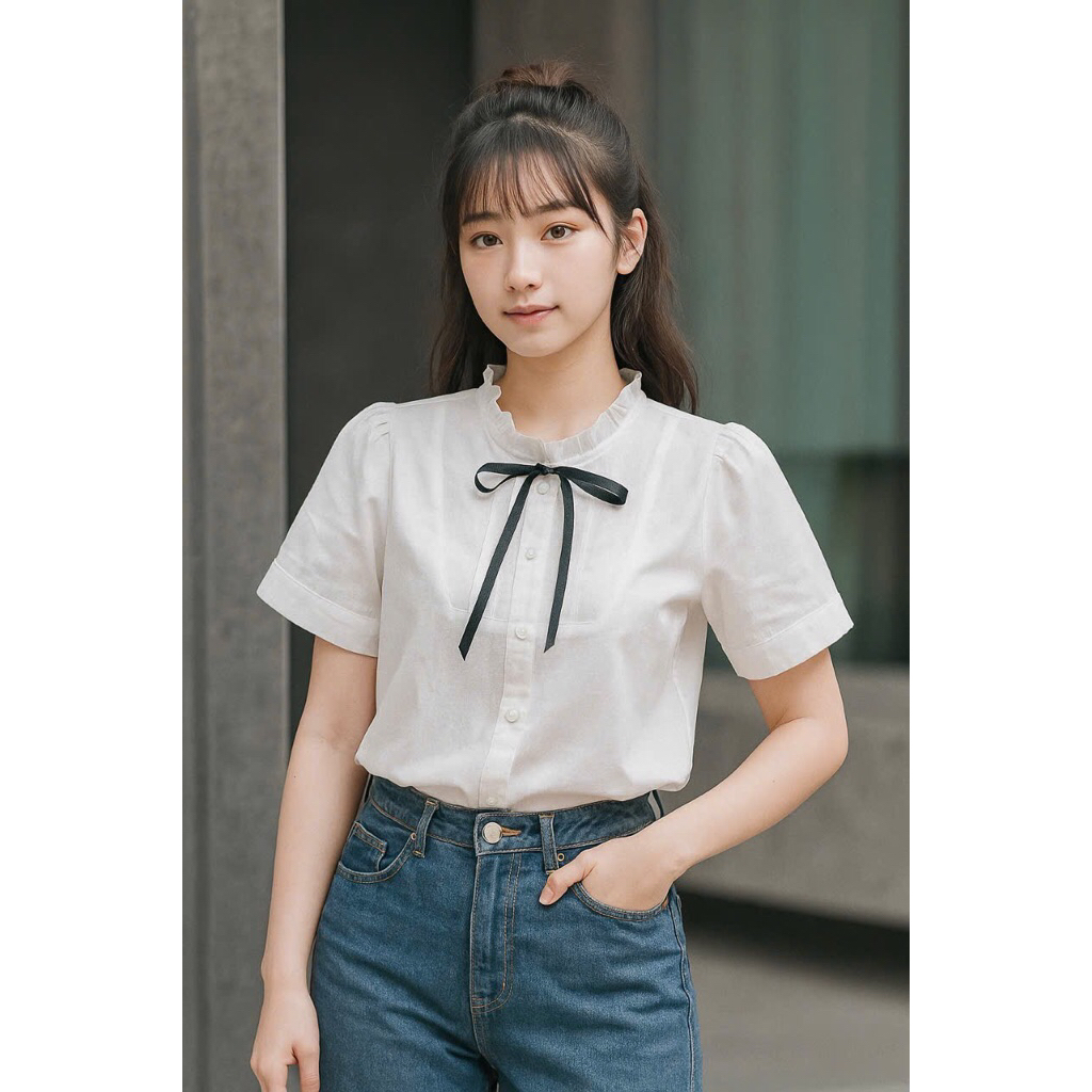 Áo sơmi phong cách tiểu thư cho các nàng