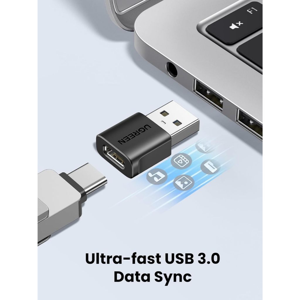 Đầu chuyển đổi USB-C cái sang USB-A đực 2.0 Ugreen | Sạc nhanh 18W | Truyền tải dữ liệu 480Mbps | BH 18T 1 đổi 1 45275 | BigBuy360 - bigbuy360.vn