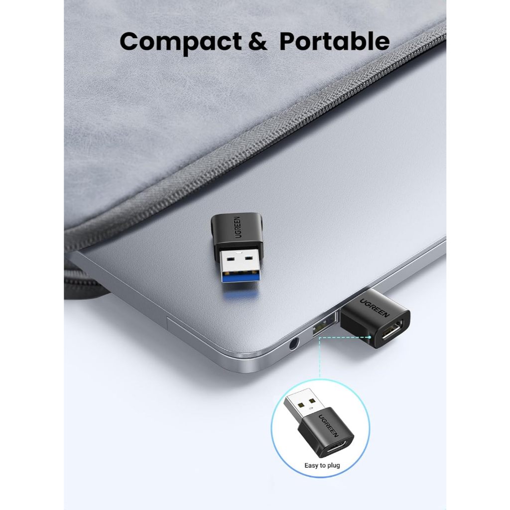 Đầu chuyển đổi USB-C cái sang USB-A đực 2.0 Ugreen | Sạc nhanh 18W | Truyền tải dữ liệu 480Mbps | BH 18T 1 đổi 1 45275 | BigBuy360 - bigbuy360.vn