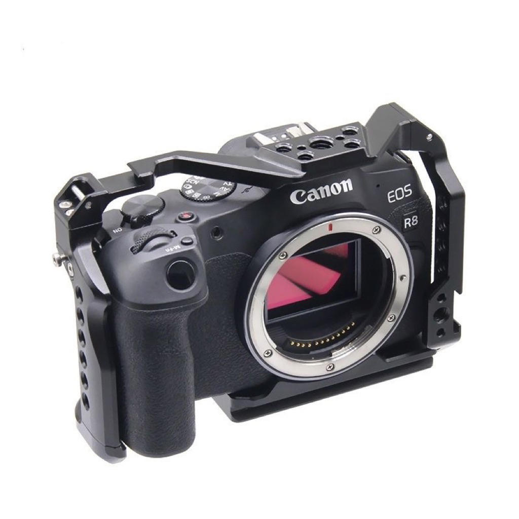[ Bản khắc logo hãng ] Khung bảo vệ máy ảnh - Cage Rig Canon R8 hợp kim ...