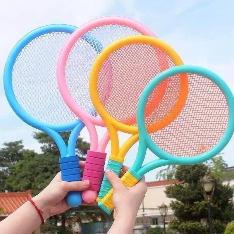 BỘ ĐỒ CHƠI VỢT CẦU LÔNG, TENNIS CHO BÉ VUI NGHỊCH - Kèm Cầu Và Bóng