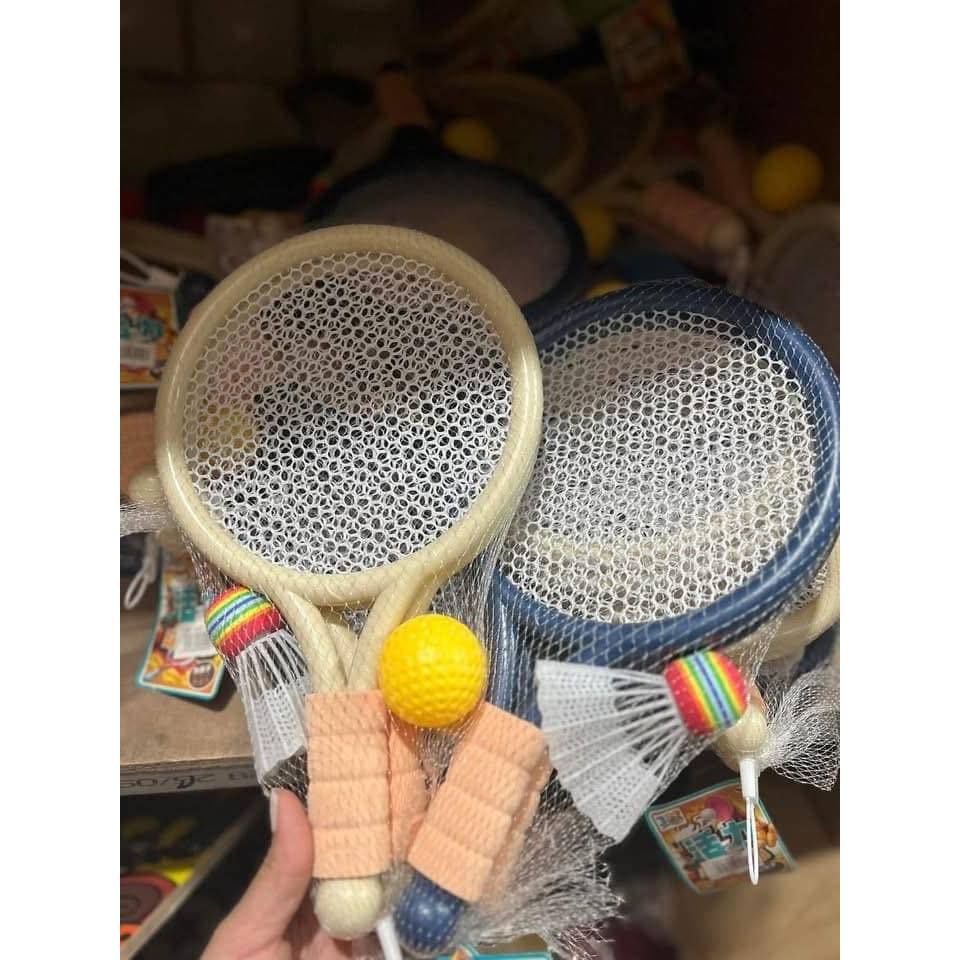 BỘ ĐỒ CHƠI VỢT CẦU LÔNG, TENNIS CHO BÉ VUI NGHỊCH - Kèm Cầu Và Bóng